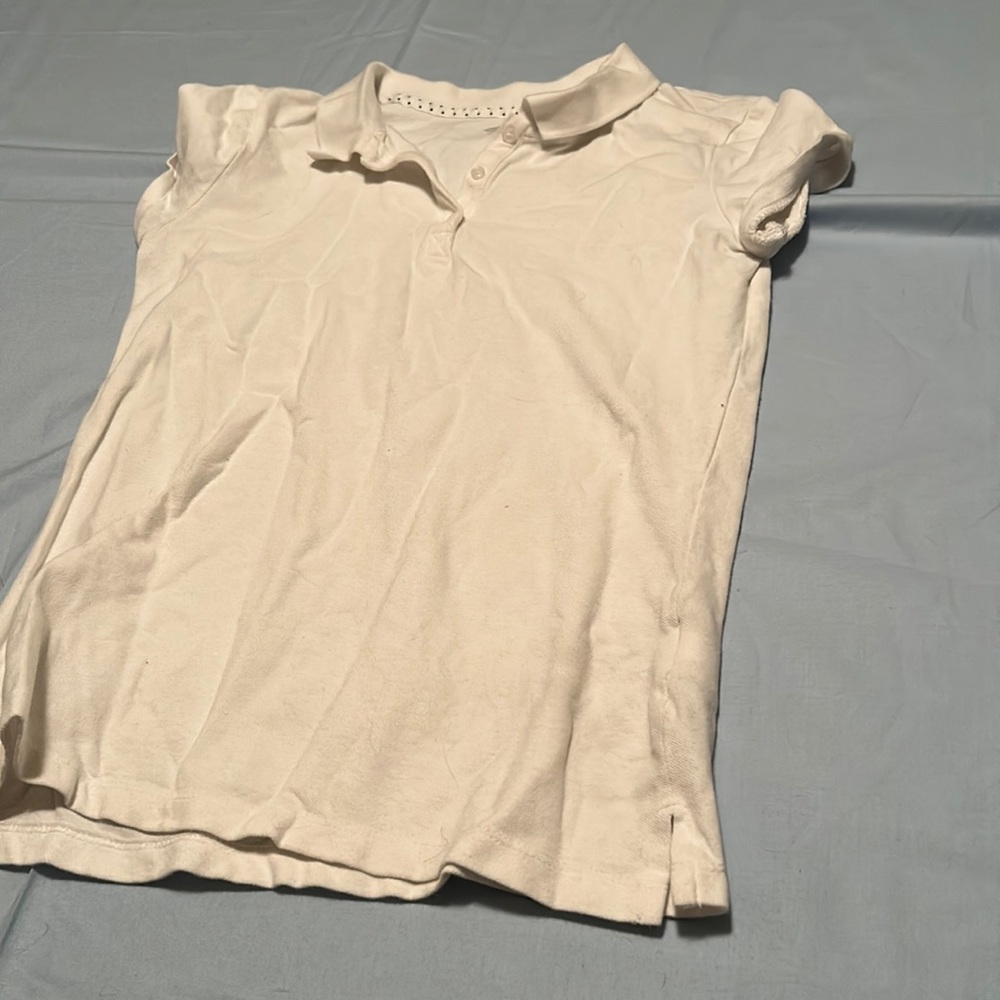 white collared polo